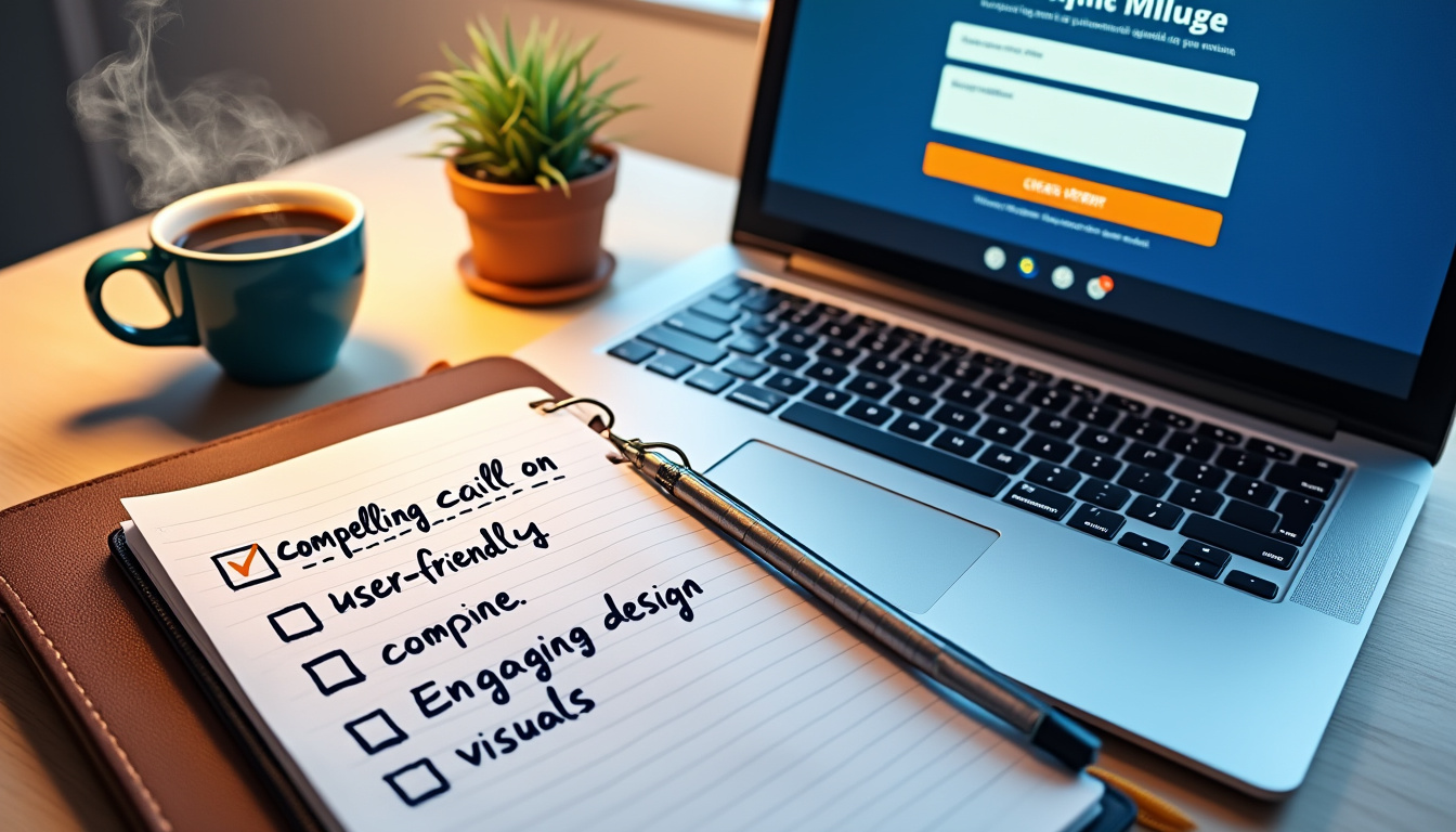 découvrez la check-list essentielle pour créer des landing pages qui convertissent. optimisez votre taux de conversion grâce à nos conseils pratiques et faciles à appliquer.